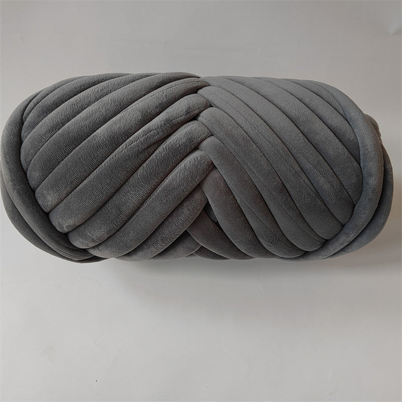 1KG Crystal Fleece Core-Filled Cotton Yarn  / Hand-Knitted Blanket Yarn