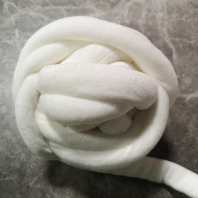 1KG Crystal Fleece Core-Filled Cotton Yarn  / Hand-Knitted Blanket Yarn
