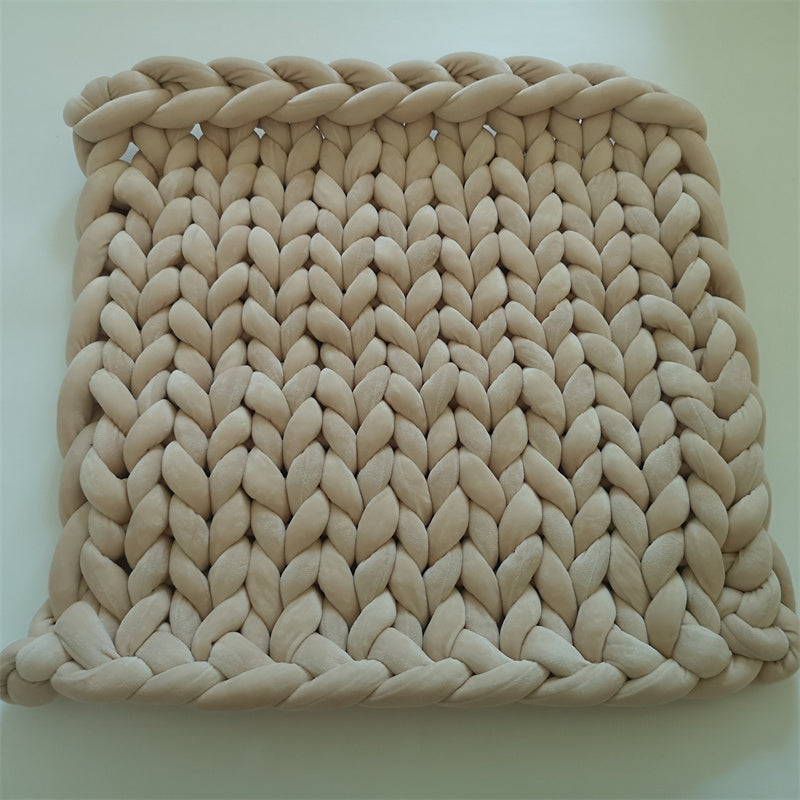 1KG Crystal Fleece Core-Filled Cotton Yarn  / Hand-Knitted Blanket Yarn
