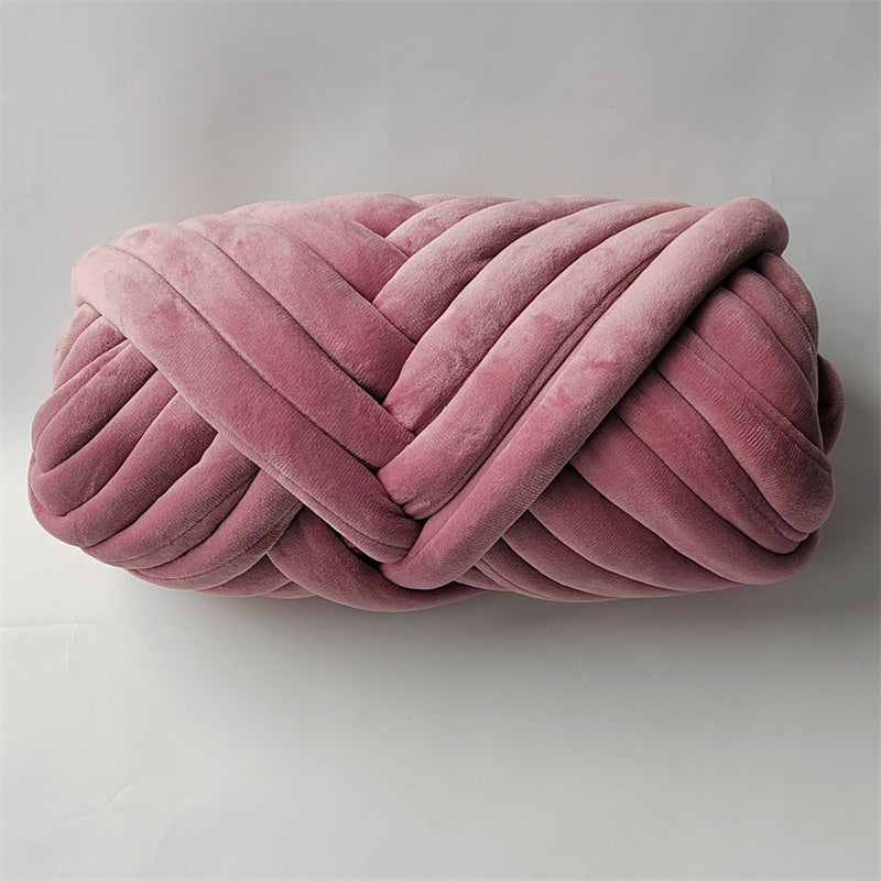 1KG Crystal Fleece Core-Filled Cotton Yarn  / Hand-Knitted Blanket Yarn