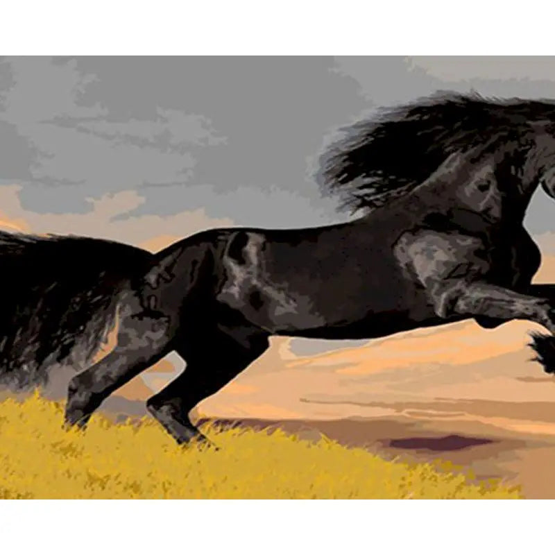 GATYZTORY Oil Painting By Numbers | Horse Cat Animal Modern Home Decoration