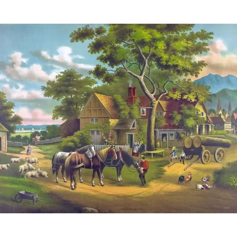 GATYZTORY Oil Painting By Numbers | Horse Cat Animal Modern Home Decoration