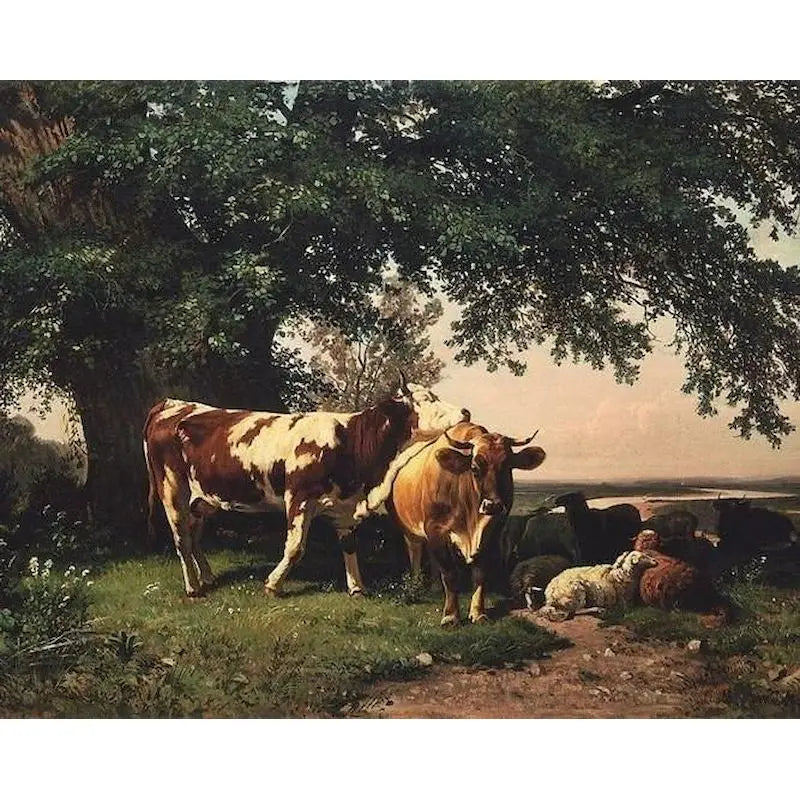 GATYZTORY Oil Painting By Numbers | Horse Cat Animal Modern Home Decoration