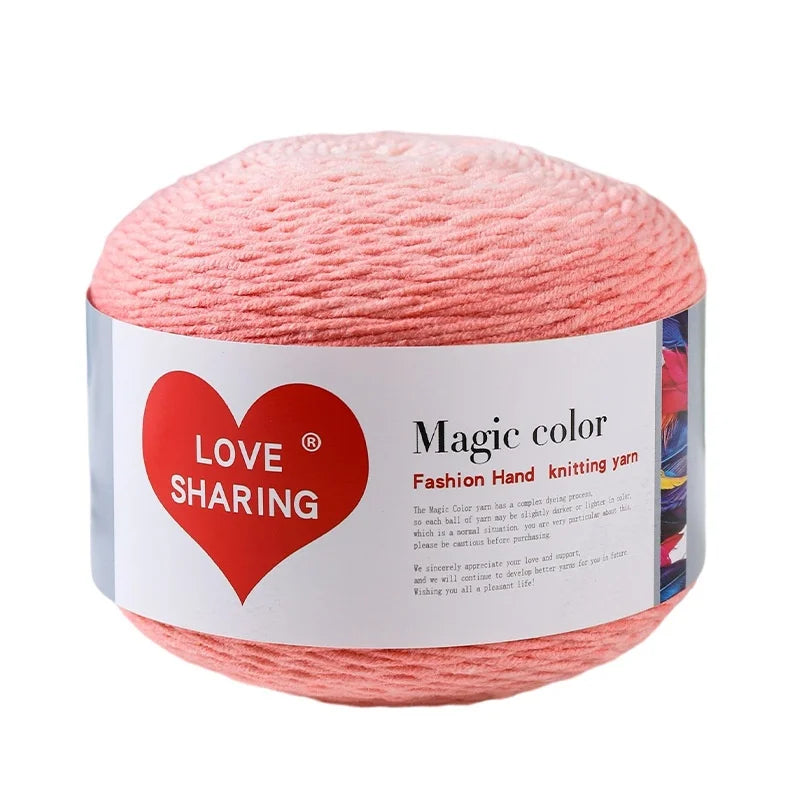 Cross-border Exclusive Supply Cotton/Acrylic Blended Yarn Seven-star Textile Weaving Long Gradient Magic Color DIY