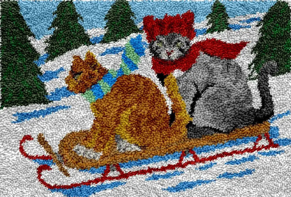 Pattern Printed Latch Hook Rugs