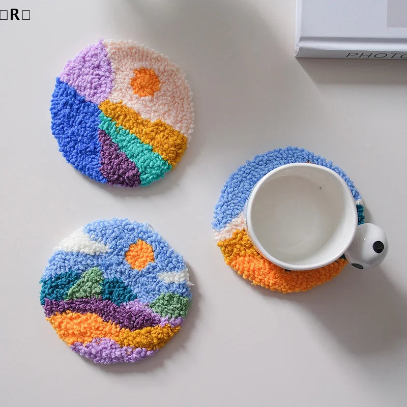 Punch Needle Embroidery Kit | Coasters