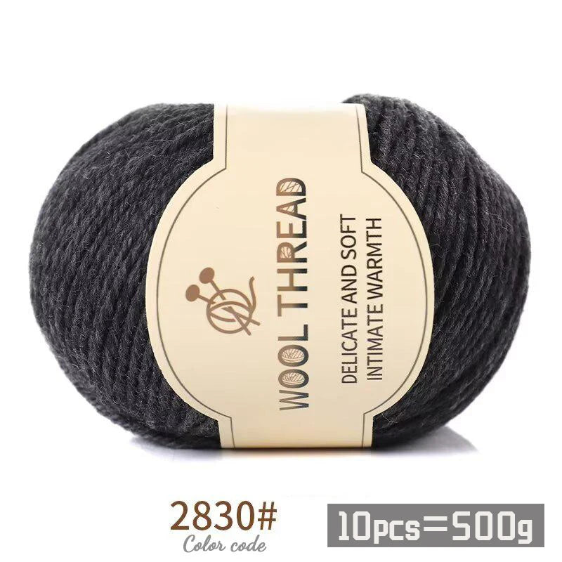 500g 290 Medium Coarse Combed Alpaca Wool Yarn | 10 Balls/Pack
