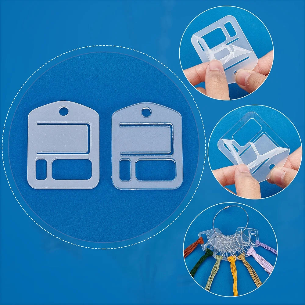 20pcs Acrylic Embroidery Floss Organizer - Floss Drops