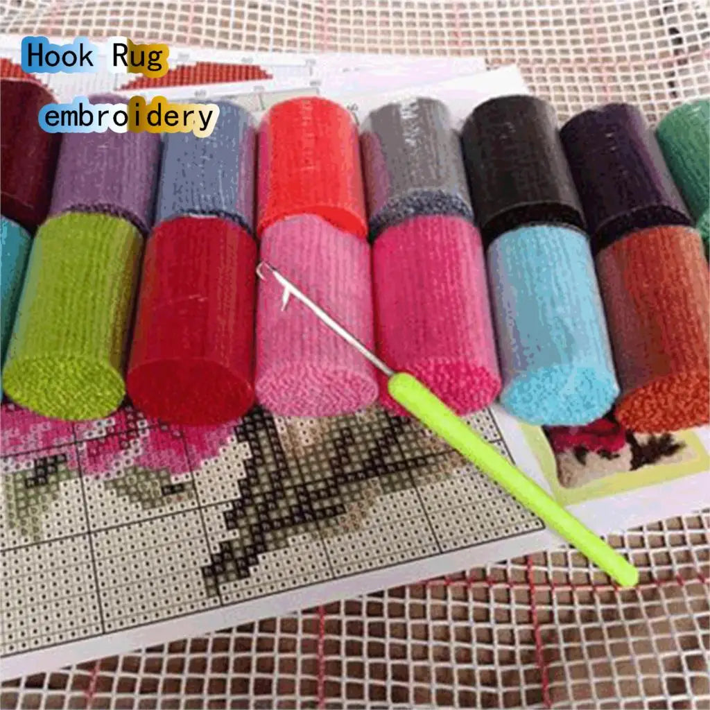 Pattern Printed Latch Hook Rugs