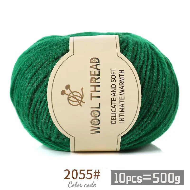 500g 290 Medium Coarse Combed Alpaca Wool Yarn | 10 Balls/Pack
