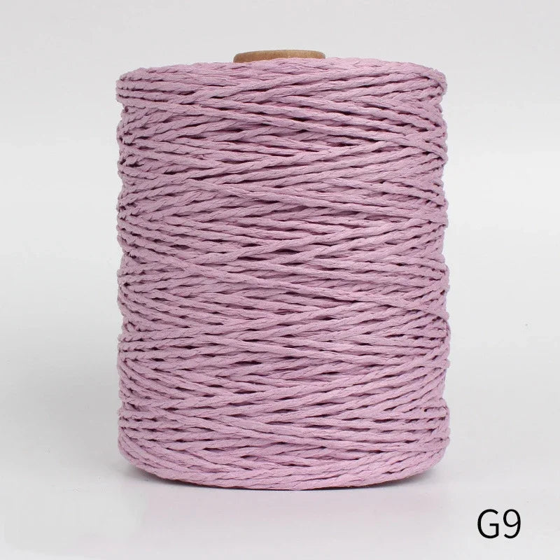 1Roll 280-300M Colorful Threads Natural Raffia Straw Yarn