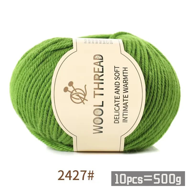 500g 290 Medium Coarse Combed Alpaca Wool Yarn | 10 Balls/Pack