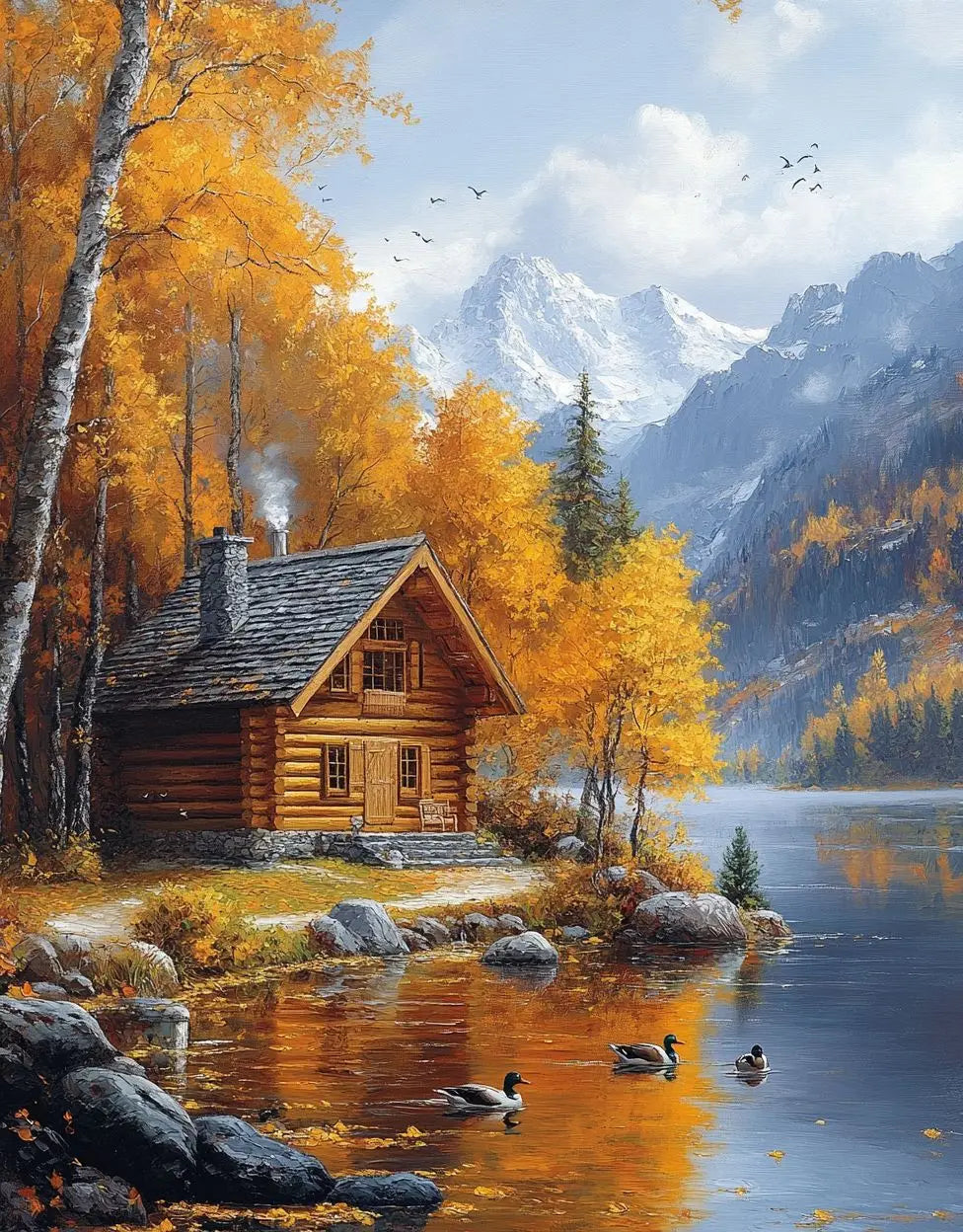 RUOPOTY Painting By Numbers Diy Forest Path Paint By Numbers Landscape Kit For Adults Decorative