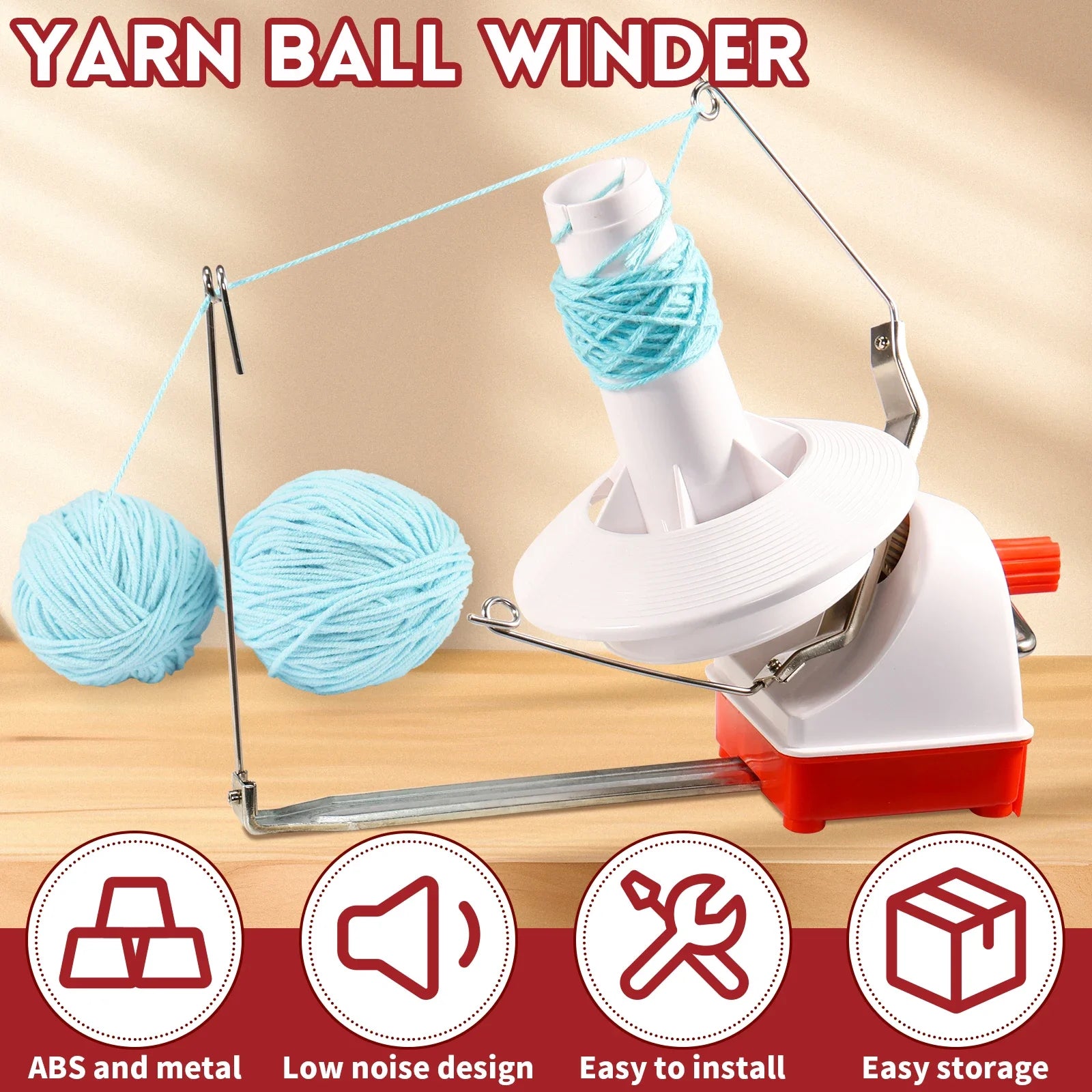 Yarn Ball Winder | Hand Crank