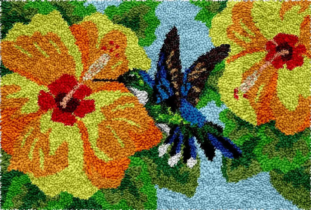 Pattern Printed Latch Hook Rugs