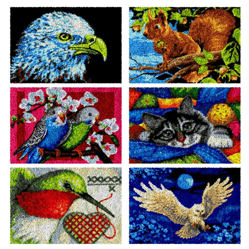 Pattern Printed Latch Hook Rugs