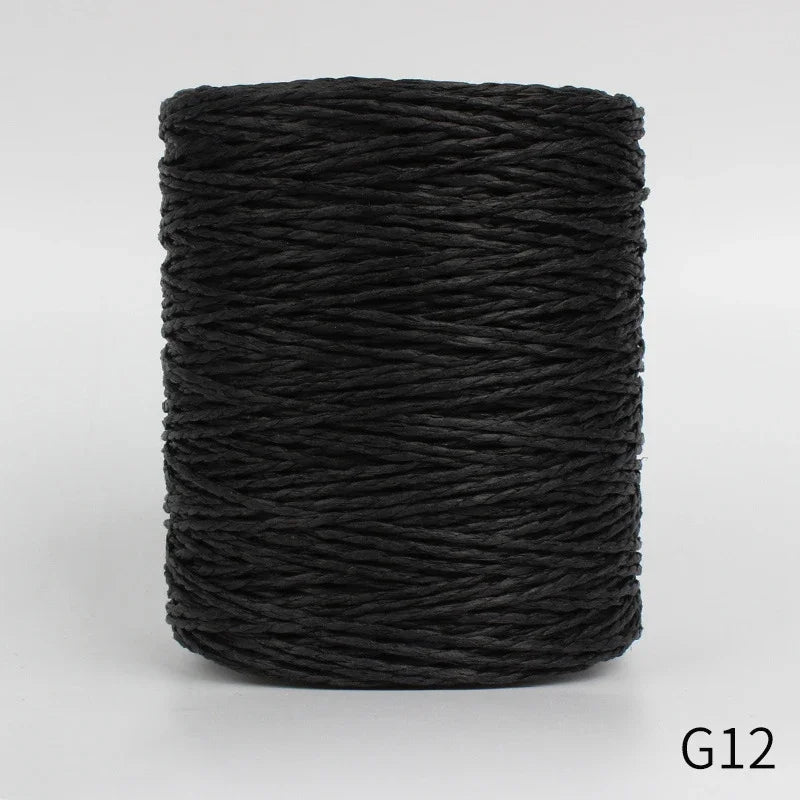 1Roll 280-300M Colorful Threads Natural Raffia Straw Yarn
