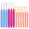 Knit Loom Hook Set 6Pcs Knitting Loom Hook With Plastic Knitting Needles Crochet Needle Kit