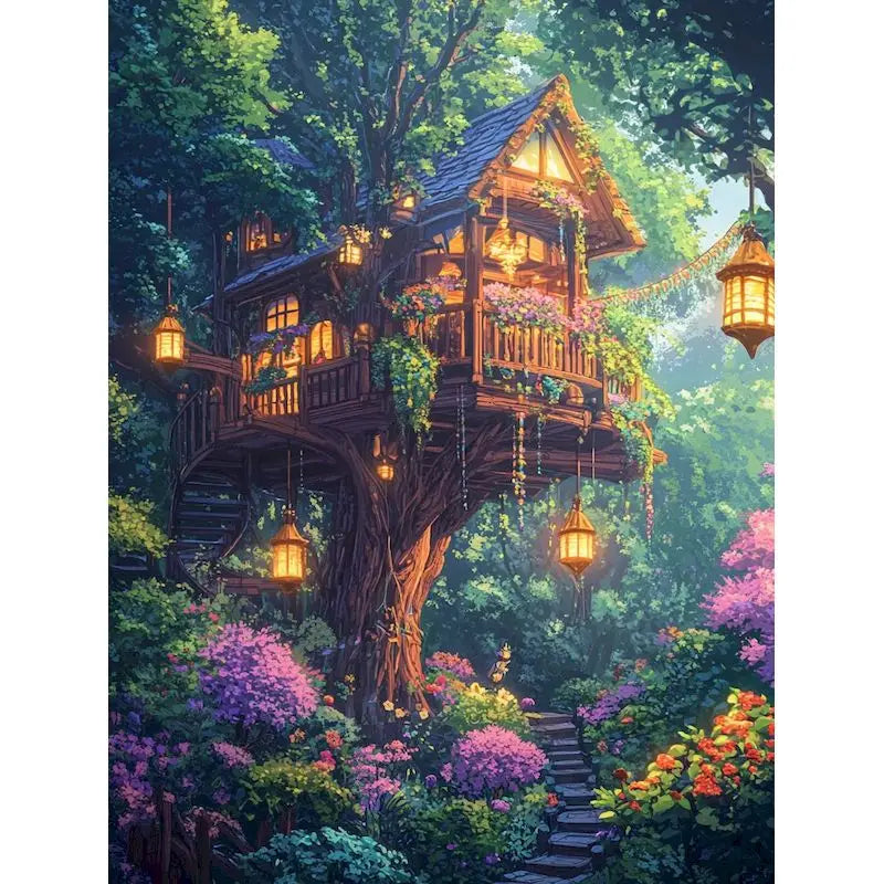 RUOPOTY Painting By Numbers Diy Forest Path Paint By Numbers Landscape Kit For Adults Decorative