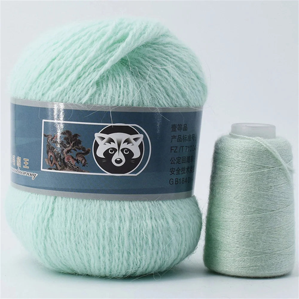 Mink Fur Yarn for Knitting and Crochet 2-Ply | 1 Skein 340 M 50+20g