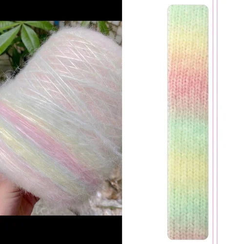 500g/roll Gradient Wool Mohair Yarn