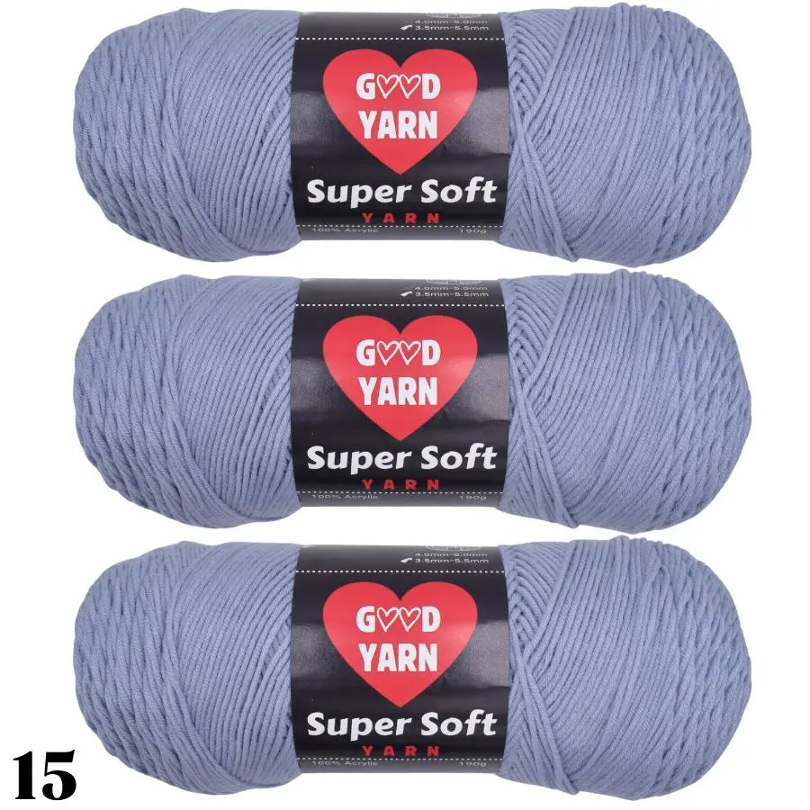 570g 3 Balls Swallow Velvet Yarn Soft Chunky Knitting Yarn for Sweaters Scarves Blankets DIY Crochet Yarn