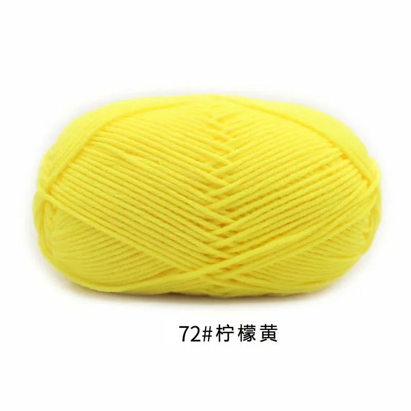 40-50g/Set 4ply Milk Cotton(80%) Knitting Yarn