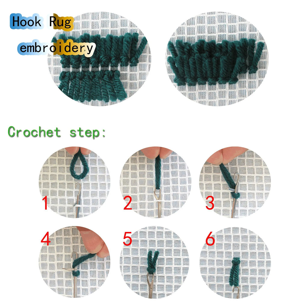 Pattern Printed Latch Hook Rugs