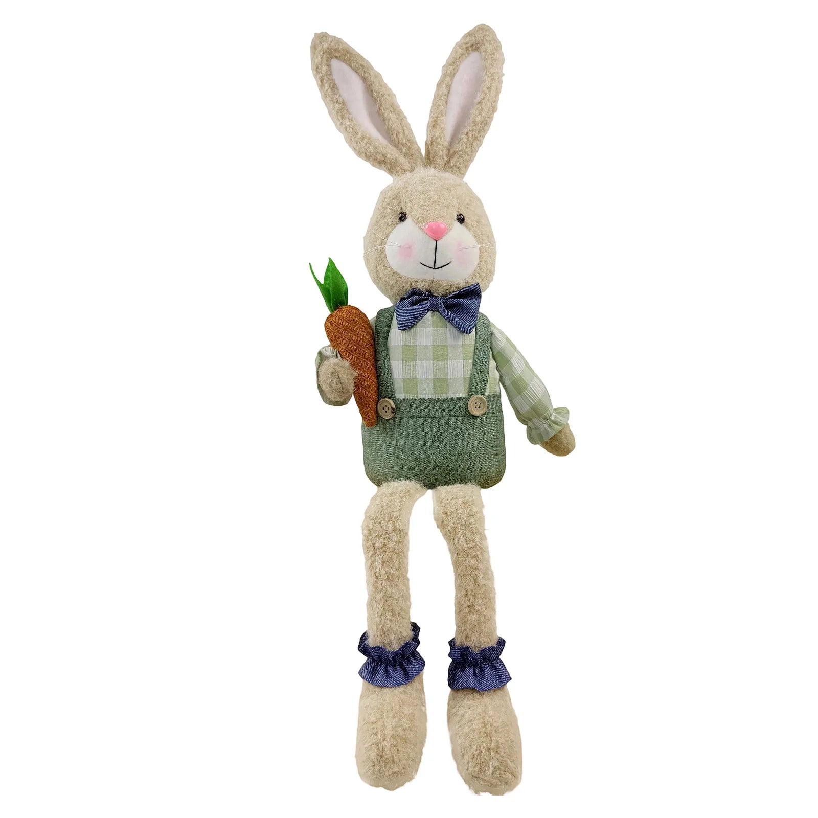 Easter Bunny Decor Craft Cute Rabbit Figurine For Shelf Mantle Spring Home Decoration Table Centerpiece Ornament