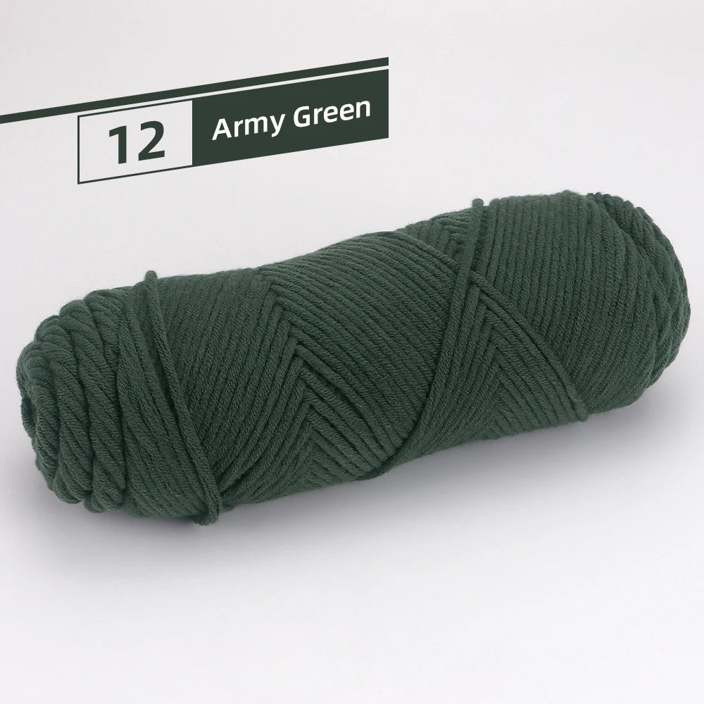 1Pcs Worsted Cotton Yarn - 100g/3.52oz
