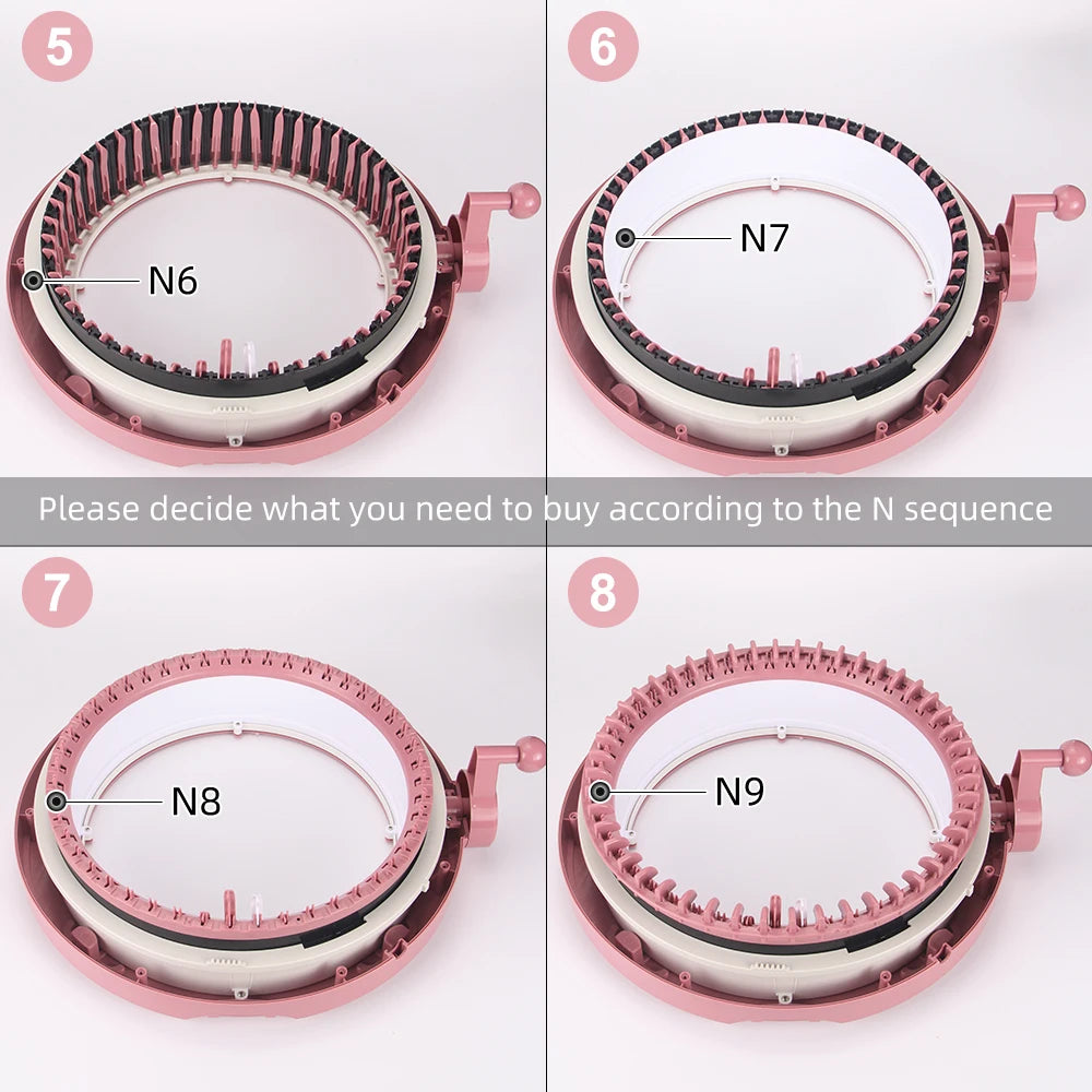 Knitting Machine Row Counter / Tension Forks / Yarn Guide / Crank / Pins Adapter-Replacement Part for Sentro 40, Sentro & QJH 48