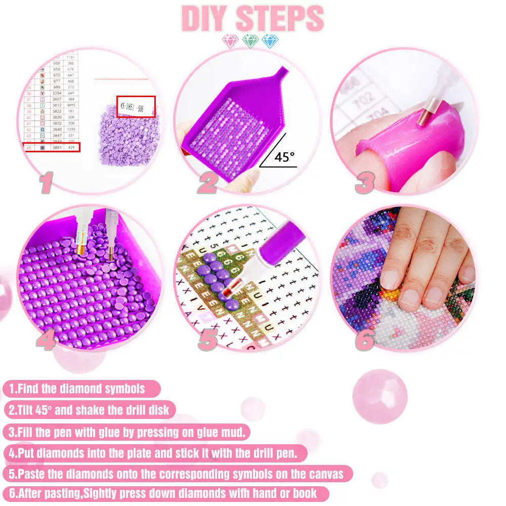 Huacan Full Square Round Diamond Painting Sailboat Sea Diamond Mosaic Landscape Art Wall Decor