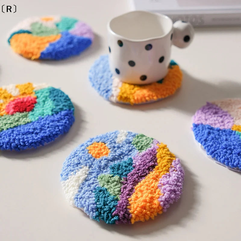 Punch Needle Embroidery Kit | Coasters