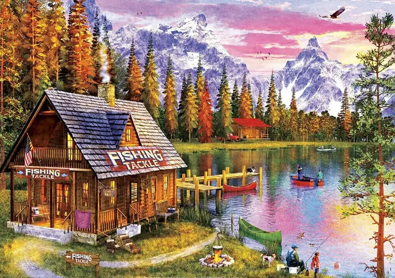5D DIY Diamond Painting Landscape House Full Round Drill Embroidery Forest Scenery