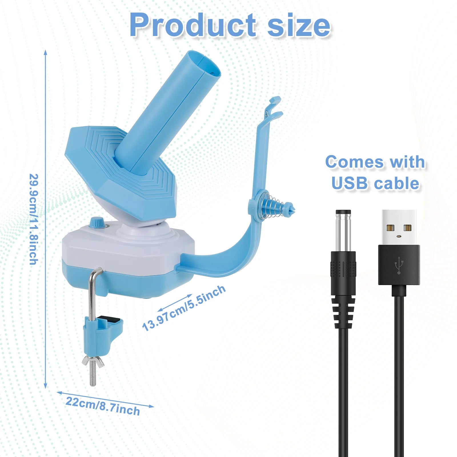 Hand or Electric Wool Winder