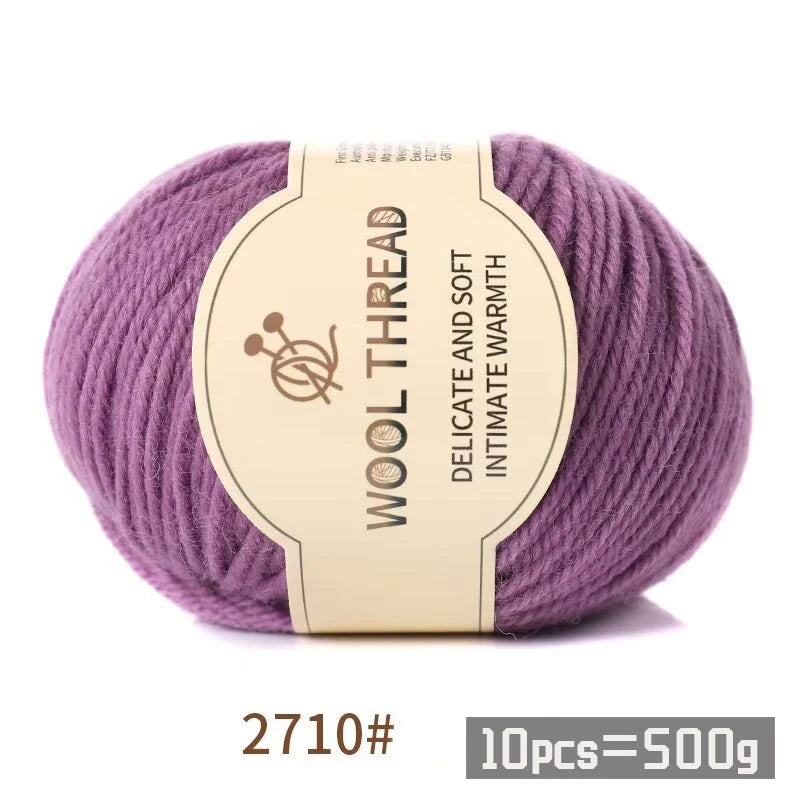 500g 290 Medium Coarse Combed Alpaca Wool Yarn | 10 Balls/Pack
