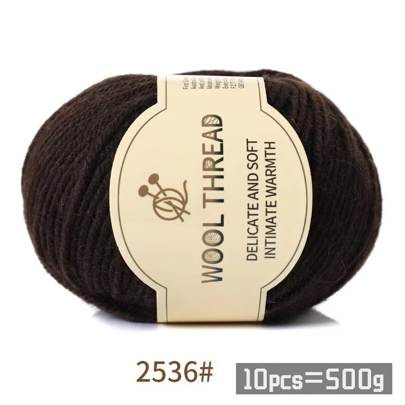 500g 290 Medium Coarse Combed Alpaca Wool Yarn | 10 Balls/Pack