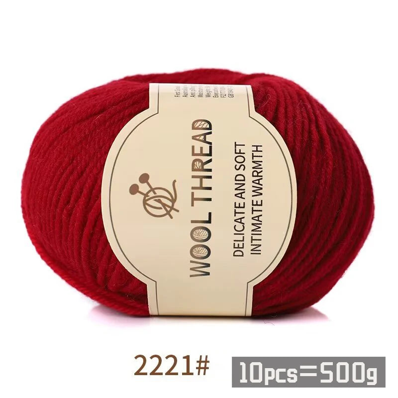500g 290 Medium Coarse Combed Alpaca Wool Yarn | 10 Balls/Pack
