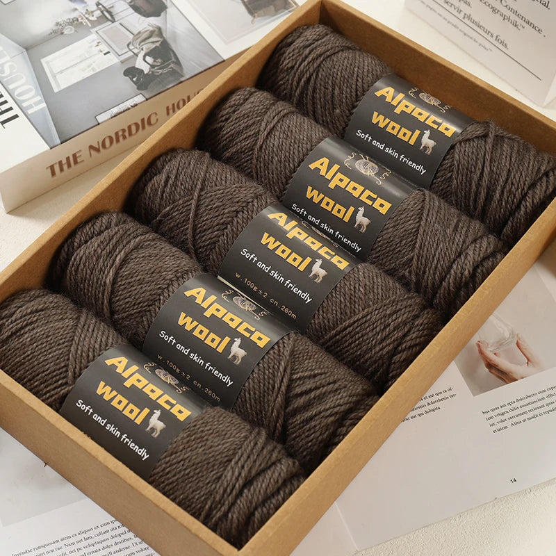 500g Alpaca Wool 245 Chunky Knitting Yarn | 5Pcs/Pack