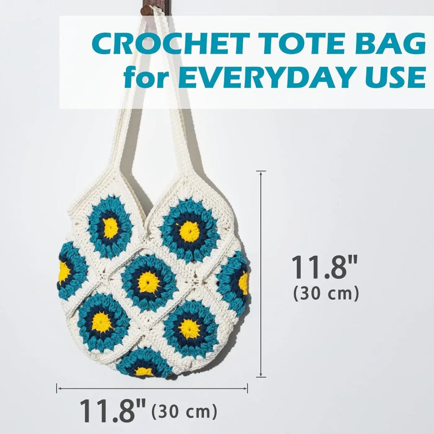 Sunflower Checkerboard Bag Crocheting Kits with material