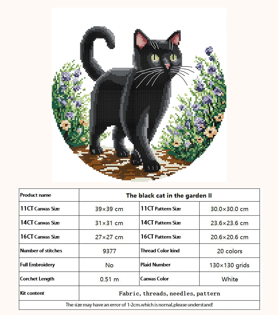 Cat On The Windowsill Patterns Counted Cross Stitch Set DIY 11CT 14CT 16CT Stamped DMC Cross-stitch Kit Embroidery Needlework