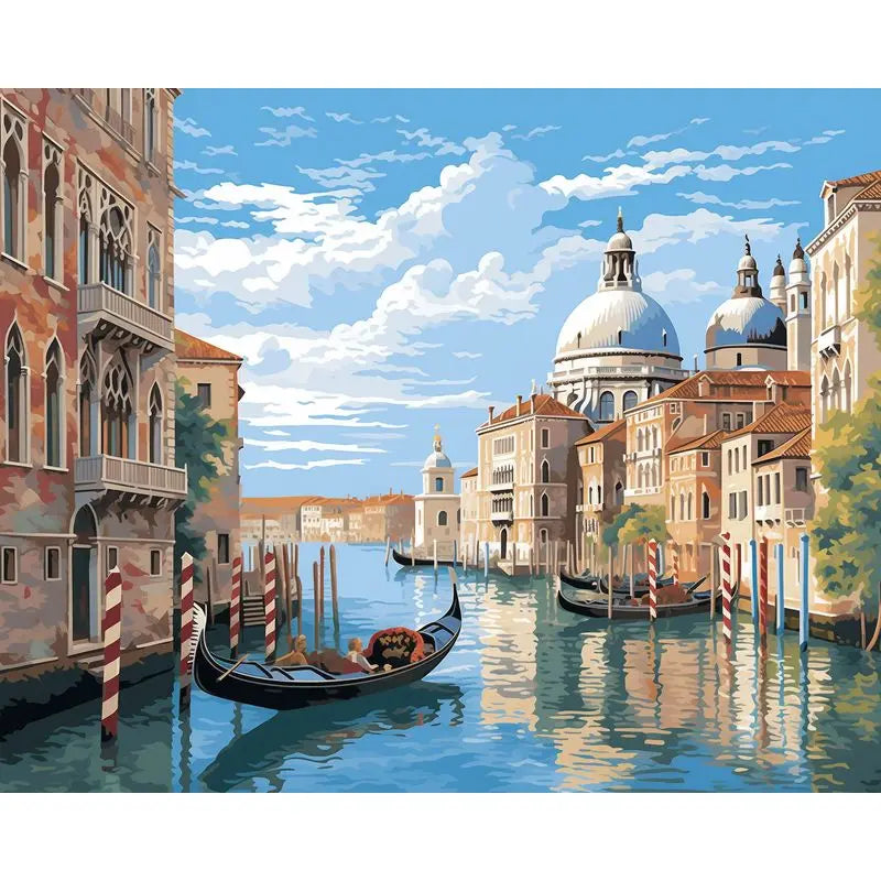 GATYZTORY Painting By Numbers Landscape Paint Canvas Picture Oil Painting By Number Coloring HandPainted For Adults Home Decor
