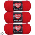 570g 3 Balls Swallow Velvet Yarn Soft Chunky Knitting Yarn for Sweaters Scarves Blankets DIY Crochet Yarn