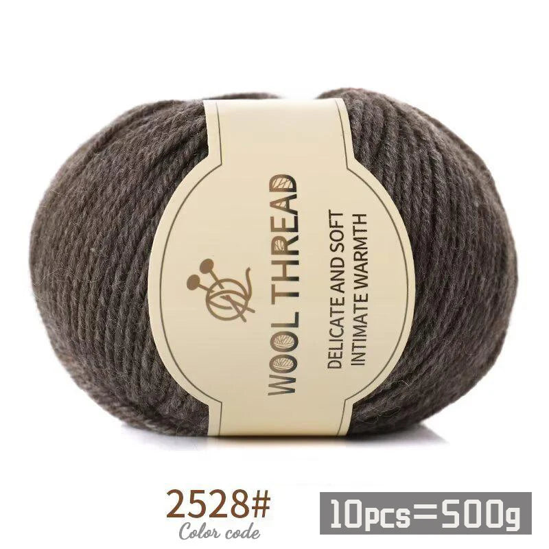 500g 290 Medium Coarse Combed Alpaca Wool Yarn | 10 Balls/Pack