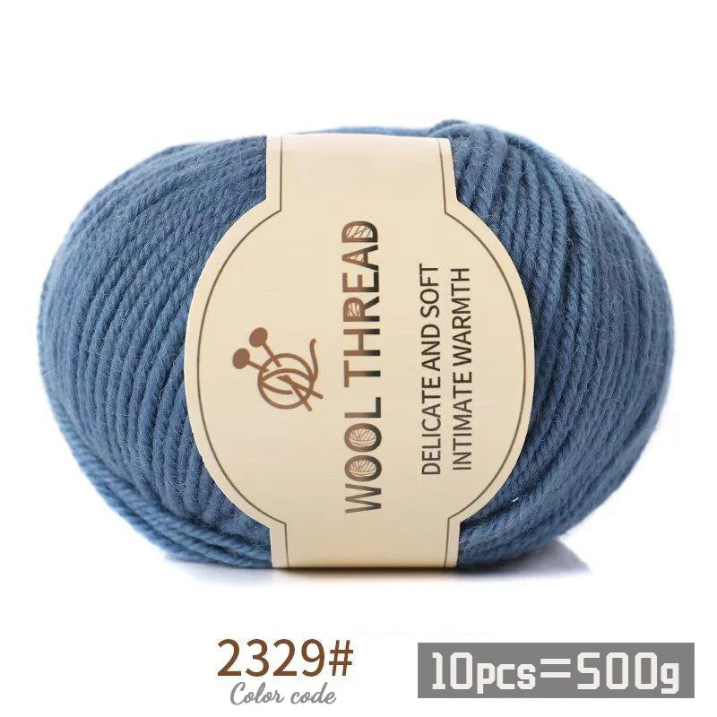 500g 290 Medium Coarse Combed Alpaca Wool Yarn | 10 Balls/Pack