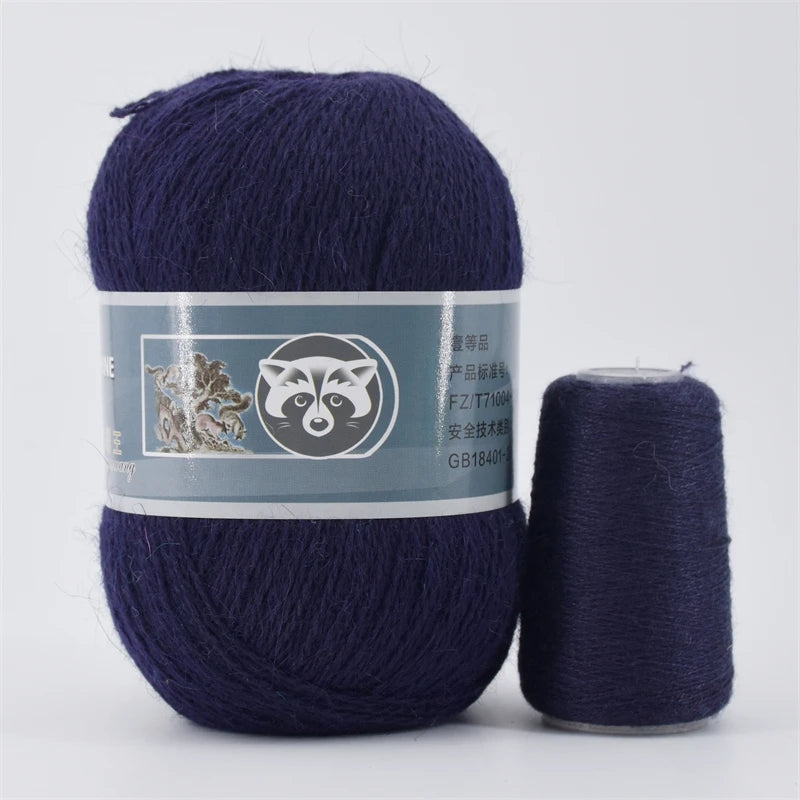 Mink Fur Yarn for Knitting and Crochet 2-Ply | 1 Skein 340 M 50+20g