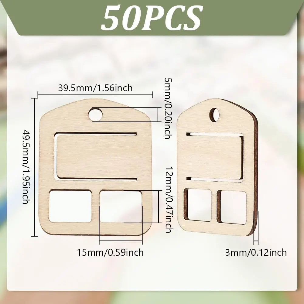 50pcs Wood Floss Organizer - Little Woodies