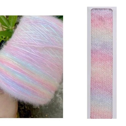 500g/roll Gradient Wool Mohair Yarn