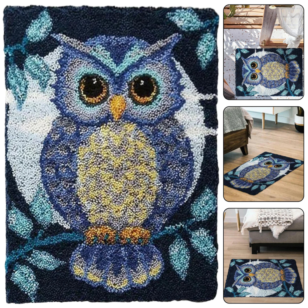Whoot Latch-Hook Rug Kit