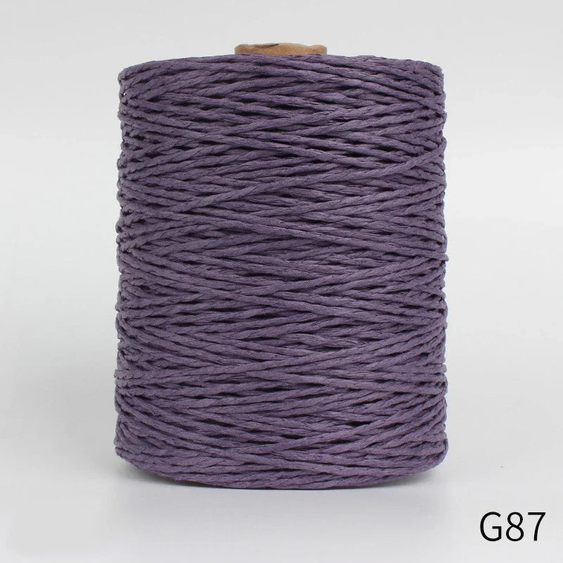 1Roll 280-300M Colorful Threads Natural Raffia Straw Yarn